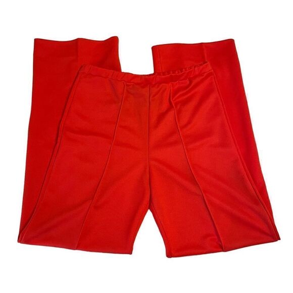 Vintage Vivid Red Wide leg Trousers - Picture 6 of 8
